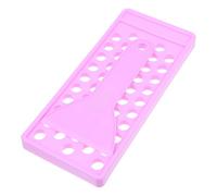Générique Kit de Fabrication de Rouge à Lèvres DIY Sticks Hydratants 50 Alvéoles en Pp 5g, Plateau de Remplissage Violet avec Spatule Souple, Fournitures de Bricolage pour Maquillage