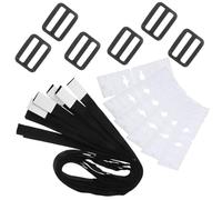 Générique Kit de Fixation 18 Pièces pour Enrouleur de Couverture Solaire de Piscine Hors Sol Clips Robustes pour Couvertures Solaire Accessoires Réglables Sécurité et Protection Piscine