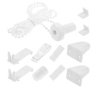 Générique Kit de Fixation pour Store Enrouleur Domestique 1 Set Pom | Pièces de Rechange Blanches, Support, Chaîne à Billes et Accessoires, pour Fenêtre et Usage Domestique