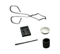 Générique Kit De Fusion d'argent,Creuset Graphite Moule À Lingot Agitateur Pinces Coupe - Kit de Fusion des Métaux | pour Débutants en Métallurgie Bijoutiers Artisans Atelier