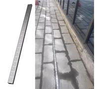 Générique Kit de Grille d'évacuation Extra Longue et étroite, Drain français étroit 3x5/ 5x5/ 3x7/ 5x10 cm pour allées et chemins, caniveau de Douche de 2 m/6,6 pi (3x7x200 cm)