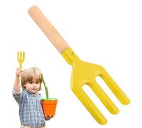 Générique Kit de Jardinage pour - Outils de Plage en Bois avec Manche | Ensemble d'Outils de Jardin avec Pelle et Fourche - pour Filles Jardin Maison École Plantation Désherbage