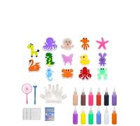 Générique Kit De Jouet Aquatique | Kits de Loisirs Créatifs Interactifs Animaux 14 Moules | Créatures Maritimes Amusantes en Gel d'Eau | Pour Filles École Classe Maison Salle de Jeux Crèche Fête