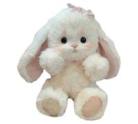 Générique Kit De Lapin - Tissu 30cm | Kit De Fait Main Bricolage | Ensemble D'artisanat De De Lapin Articulé À Oreilles Tombantes, Figurine en Peluche Douce pour des Projets De Cré