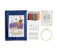 Générique Kit De Livre De Broderie À La Main Pour Débutants, Kit De Livre De Pratique De Broderie Avec 90 Motifs, De Pour Adultes, Projets D'artisanat, Pratique De Noël