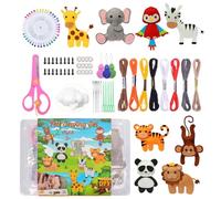 Générique Kit De Loisirs Créatifs En Feutre Pour - Amélioration des Compétences Pratiques,Jouet De Création En Feutre D'Animaux | pour Salon Chambre Salle de Classe Adolescents Débutants