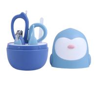 Générique Kit de Manucure Bébé Coupe-ongles, Ciseaux, Lime, Pince à Épiler et Cuillère Auriculaire LED Ergonomique en Acier Inoxydable pour -né
