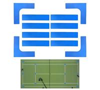 Générique Kit De Marquage De Lignes De Court - Marqueurs Jetables pour Pickleball,Accessoires Anti-Vent pour Sports de Tennis à Poser pour École, Jardin, Pelouse, Salle de Sport