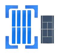 Générique Kit de Marqueurs de Lignes pour Court de Pickleball,Marqueurs Jetables pour Pickleball - Accessoires Anti-Vent pour Sports de Tennis à Poser pour École, Jardin, Pelouse, Salle de Sport