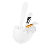 Générique Kit de Masque Visage en Silicone Bol Mélangeur, Brosse Douce et Cuillère Doseuse, Facile à Nettoyer Soins Peau à Domicile