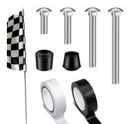Générique Kit De Mât De Drapeau - Ensemble de Stabilisation pour Pavillon | Poids en Acier Inoxydable pour Usage Extérieur, Jardin, Camping et Événements