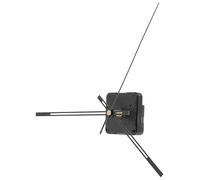 Générique Kit de Mécanisme Horloge Silencieux pour Horloge Murale Diy, Plastique Noir, Installation Facile Aiguilles Incluses pour Réparation et Création