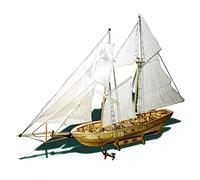 Générique Kit de modèle d assemblage bateau à voile en bois DIY - Artisanat non fini pour la construction pratique décoration maison et bureau enfants adultes