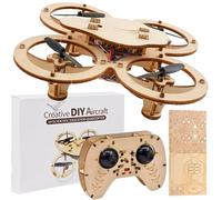 Générique Kit De Modèle De Drone en Bois, Formation d'avion Télécommandé, Modèles De Construction Créatifs, Kits Scientifiques éducatifs for Enfants Et Adultes, Kit De Drone D'assemblage