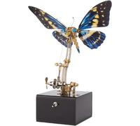 Générique Kit de Modèle de Papillon en Métal 3D, Assemblage DIY, Boîte à Musique