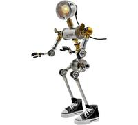 Générique Kit de Modèle en Métal 3D Lampe de Table Robot, Modèle de Robot Mécanique 3D en Métal, Lampe de Bureau Steampunk, Jouet Décoratif Artisanat Cadeau pour Adultes