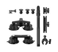 Génerique Kit de Montage à Ventouse for Voiture, Compatible avec Insta360, Compatible avec caméra d'action GoPro Max OSMO 360,Vlogging Suction Mount