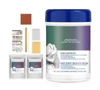Générique Kit De Moulage des Empreintes De Mains Et De Pieds De Bébé - Kit Empreinte Main Pierre Pas à Pas | Fournitures De Sculpture pour La Les Bébés Les Les Adultes Les Couples Les Souvenirs Noël