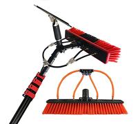 Générique Kit de Nettoyage de vitres Extensible - Brosse télescopique à Eau et raclette pour Un Brillant sans Traces, idéal pour la Maison, Les Panneaux solaires et Le Nettoyage en Hauteur, Outils de