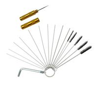 Générique Kit de Nettoyage Léger Airbrush Cleaner Brosses en Nylon et Acier Inoxydable 304, Facile à Nettoyer pour Prolonger la Durée de Vie du Pulvérisateur