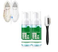 Générique Kit de nettoyage pour baskets Chyang Active Foam - Kit de nettoyage pour chaussures blanches 100 ml, pour baskets, chaussures de tennis, cuir, vinyle, toile et caoutchouc (2pcs)