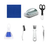 Générique Kit de Nettoyage pour Terrarium Reptile,avec Brosse à Poussière et Pince d'alimentation - Accessoires de Nettoyage pour Reptiles,pour Enclos Cage Habitat Maison Serpent Tortue Grenouille