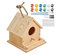 Générique Kit de nichoir à oiseaux Activités ludiques et éducatives | Kit de bricolage pour customiser ton nichoir Pour les fêtes, anniversaires, Pâques, moment