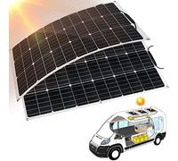Générique Kit de Panneau Solaire monocristallin Flexible de 600 W, Solution Solaire Hors réseau pour Applications résidentielles, de Camping-Car et Marines