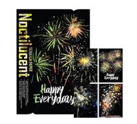 Générique Kit de Papier à Gratter Arc-en-,Kit De Peinture À Gratter Fluorescente dans Le Noir,Ensemble Créatif à pour Ados Filles - Activité Créative Famille