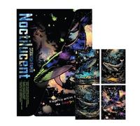 Générique Kit de Papier à Gratter Arc-en- Kit De Peinture À Gratter Fluorescente dans Le Noir | Ensemble Créatif à pour Ados Filles - Filles Garçons