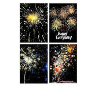 Générique Kit De Papier À Gratter Artistique Arc-en-pour - Art de Grattage avec Effet La Nuit | Ensemble Créatif de Grattage pour Tableau Peinture | Filles Garçons