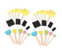 Générique Kit de Peinture Garçon et Filles 28 Pièces Tampons Éponges Éponge à Peindre Légère et Lavable pour Loisirs Créatifs École et Fête