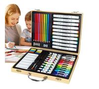 Générique Kit De Peinture Pour, Coffret De Pastels À L'huile Et Crayons De Couleur, Couleurs Vibrantes, Matériel Créatif Éducatif Pour Cours D'art, Voyage Et Loisirs