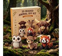 Générique Kit de perles d'animaux bricolage | Tiny 3D Beaded Animal DIY Set | Kit de broderie perle faites à la main avec instructions | Fournitures artisanales de perle d'oiseaux mignonnes