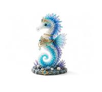 Générique Kit de perles Océan Mythique à faire soi-même pour débutants, kit de création de perles 3D Océan Mythique, 12 modèles uniques d'animaux marins avec perles de verre et guide des Motifs (HH)