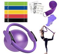 Générique Kit de Pilates - Accessoires d'Entraînement et de Yoga Portables,Kit d'Entraînement Maison Yoga Pilates | pour Musculation des Jambes Bras Fessiers Renforcement du
