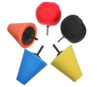 Générique Kit de Polissage de Roues pour perceuse 5 pièces d'éponge Lavable
