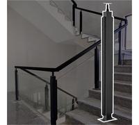 Générique Kit de poteaux de Garde-Corps en Acier Inoxydable - Balustres Coupe-Vent pour terrasse et Balcon, colonnes de 80 cm - Solution extérieure Durable, élégante et sécurisée