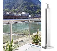 Générique Kit de poteaux de Garde-Corps en Acier Inoxydable et Verre - Système de Balustrade Durable en Acier Inoxydable 304 pour Une Utilisation intérieure/extérieure, Hauteur réglable de 63,5 à 150