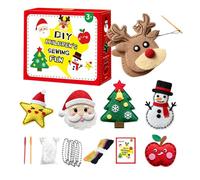 Générique Kit De pour Filles - Créez 6 Ornements De Sapin De Noël,Coffret De Créative De Noël - pour Maternelle Fêtes Fenêtre Arbre Affichage