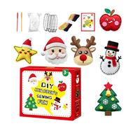 Générique Kit De pour Filles - Fabriquer 6 Pièces De Décorations De Sapin De Noël - Coffrets De pour Décorations De Noël - pour Maternelle Fêtes Fenêtre Arbre Affichage