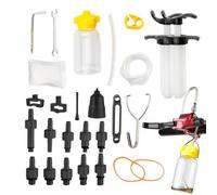 Générique Kit de Purge pour Freins de Vélo - Set d’Outils Léger, Purgeur Étanche | Ensemble Professionnel en Aluminium pour VTT Route Sport Véhicules à Disque Hydraulique Atelier Réparation Cyclisme