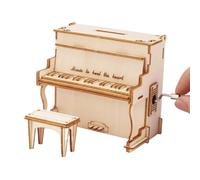 Générique Kit De Puzzle 3D en Bois - Modèle De Boîte À Musique pour Piano, Ensemble De Casse-tête À Faire Soi-même | Puzzle Fait Main pour Adultes Et, Cadeau Créatif Et Divertissement Éducatif