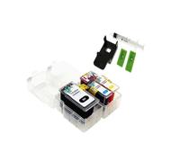 Générique Kit de Recharge de Cartouche, Compatible avec Canon, PG44 CL54 | Pixma E401 E402 E461 E471 E481 E201 E3110, cartouches noire et tricolore(1SET)