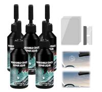Générique Kit de Réparation de Fissures de Pare-Brise 2026 - Colle Universelle pour Éclats, Fissures en Étoile et Toile d'Araignée, Liquide Rapide pour Pare-Brise et Vitres (5 PCS)