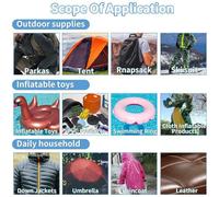 Générique Kit de réparation de Matelas pneumatique, kit de réparation de Patch Gonflable, Patch Autocollant pour Piscine sous-Marine imperméable, Ruban de Transparent à Haute viscosité, pour Piscine