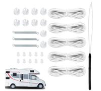 Générique Kit De Réparation De Teinte Plissée RV - Tabs De Repos À L'aveugle De Fenêtre, Tabs De Correction du Panneau Vertical | Remplacement du Cordon De La Nuance De Roule