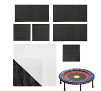 Générique Kit de réparation de Trampoline - Kit de réparation de Tapis de Trampoline, Feuilles de Autocollantes, Accessoires de Sport pour Tapis Ronds et carrés, Fixation de rebondissant d'exté