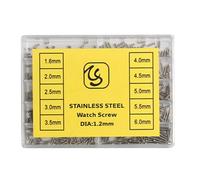 Générique Kit De Réparation De -vis - Petites Vis | Vis Autotaraudeuses, Assortiment De 500 Pièces en Acier Inoxydable avec Boîte De Rangement, Boîtier De Montre De Précision Et Pièces De Couverture