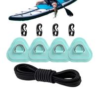 Générique Kit De Réparation pour Bateau Gonflable | Lot De 4 Pièces Robustes Imperméables - Kit de Réparation pour Bateau Gonflable | pour Kayak Surfboard Dinghy Aventure Marine Extérieure